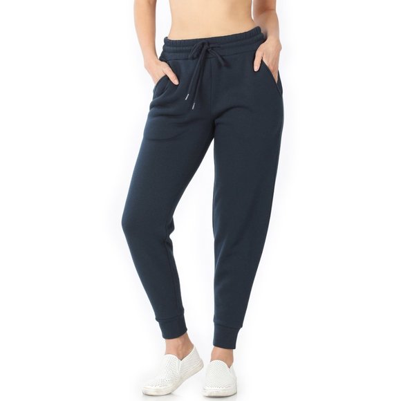 Women's Thick Fleece Sweatpants Joggers with pockets - Relaxed fit - Picture 2 of 5